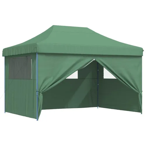 Šator za svadbe - šator za zabave 279 x 410 x 315 cm Zelena Oxford tkanina - Zelena s 4 bočna zida Da Cijena
