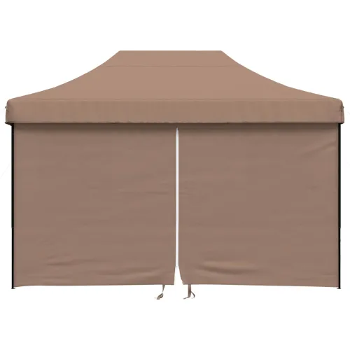Šator za svadbe - šator za zabave 279 x 410 x 315 cm Smeđa Oxford tkanina - Smeđa s 4 bočna zida Da Cijena