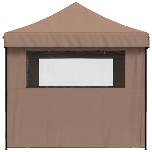 Šator za svadbe - šator za zabave 279 x 410 x 315 cm Smeđa Oxford tkanina - Smeđa s 4 bočna zida Da Cijena