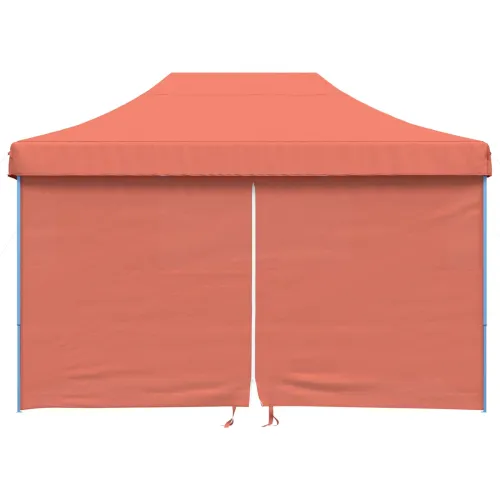 Šator za svadbe - šator za zabave 279 x 410 x 315 cm Terakota Oxford tkanina - Terakota s 4 bočna zida Da Cijena