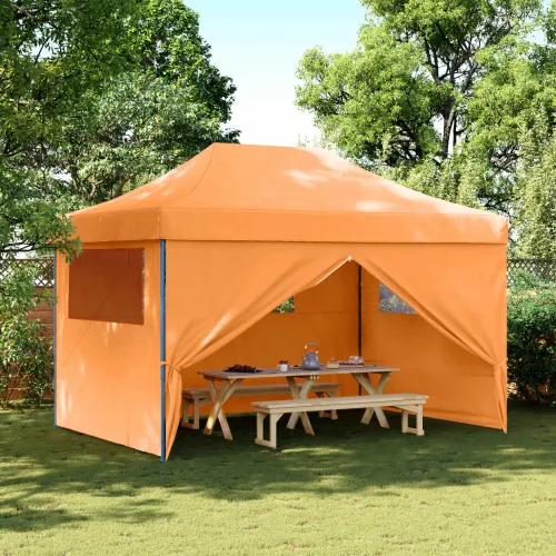Šator za svadbe - šator za zabave 279 x 410 x 315 cm Narančasta Oxford tkanina - Narančasta s 4 bočna zida Da Cijena