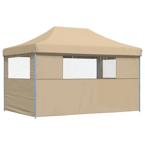 Šator za svadbe - šator za zabave 292 x 440 x 315 cm Bež Oxford tkanina - Bež s dvije bočne zidove Da Cijena