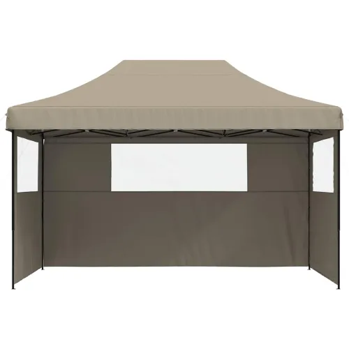 Šator za svadbe - šator za zabave 292 x 440 x 315 cm Sivosmeđa Oxford tkanina - Sivosmeđa s dvije bočne zidove Da Cijena