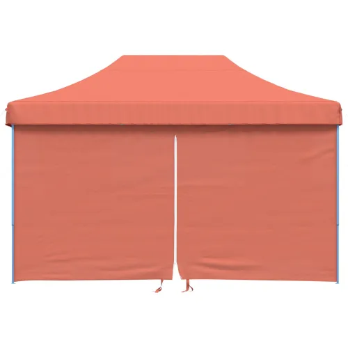 Šator za svadbe - šator za zabave 292 x 440 x 315 cm Terakota Oxford tkanina - Terakota s 4 bočna zida Da Cijena