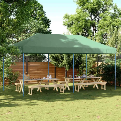 Šator za svadbe - šator za zabave 292 x 580 x 315 cm Zelena Oxford tkanina - Zelena Bez bočnog zida Da Cijena