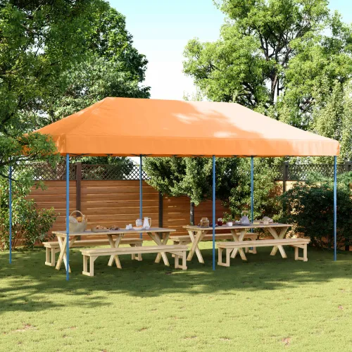 Šator za svadbe - šator za zabave 292 x 580 x 315 cm Narančasta Oxford tkanina - Narančasta Bez bočnog zida Da Cijena