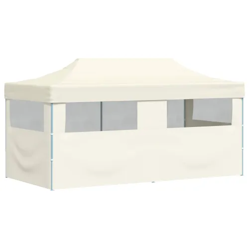 Šator za svadbe - šator za zabave 291 x 580 x 315 cm Krem Oxford tkanina - Krem s dvije bočne zidove Da Cijena