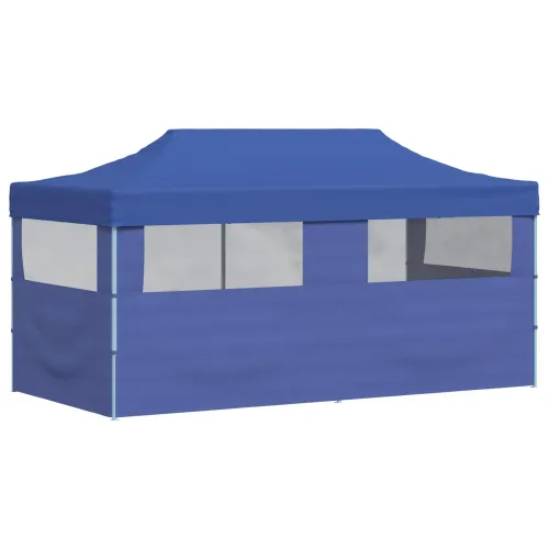 Šator za svadbe - šator za zabave 291 x 580 x 315 cm Plava Oxford tkanina - Plava s dvije bočne zidove Da Cijena