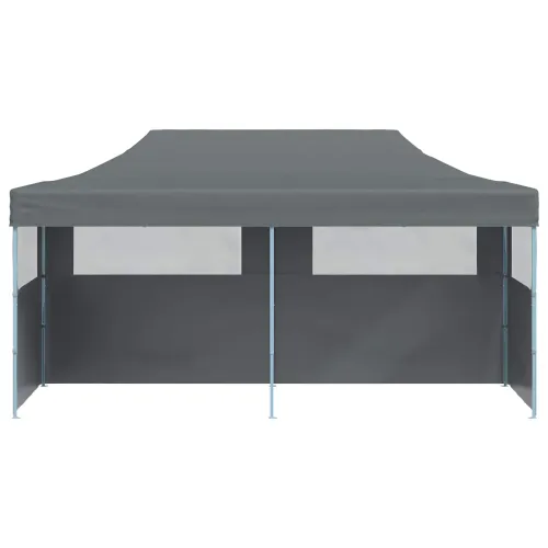 Šator za svadbe - šator za zabave 291 x 580 x 315 cm Antracit Oxford tkanina - Antracit s dvije bočne zidove Da Cijena