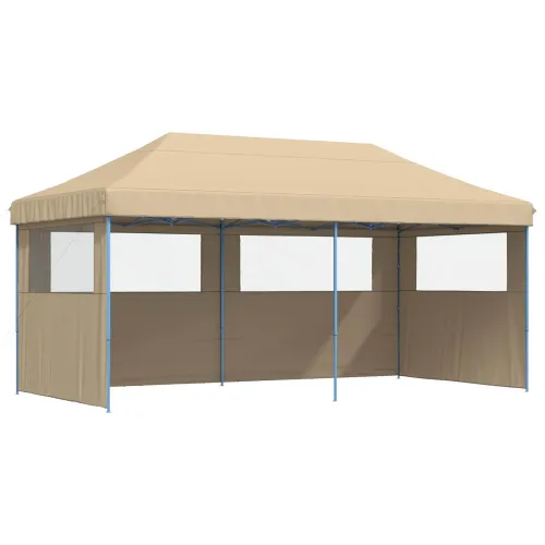 Šator za svadbe - šator za zabave 292 x 580 x 315 cm Bež Oxford tkanina - Bež s dvije bočne zidove Da Cijena