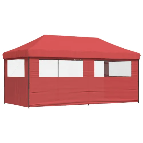 Šator za svadbe - šator za zabave 292 x 580 x 315 cm Tamno crvena Oxford tkanina - Tamno crvena s dvije bočne zidove Da Cijena