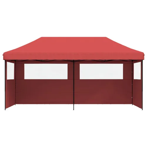 Šator za svadbe - šator za zabave 292 x 580 x 315 cm Tamno crvena Oxford tkanina - Tamno crvena s dvije bočne zidove Da Cijena