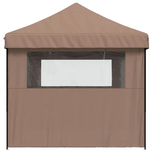 Šator za svadbe - šator za zabave 292 x 580 x 315 cm Smeđa Oxford tkanina - Smeđa s dvije bočne zidove Da Cijena
