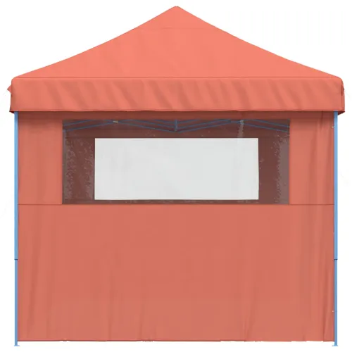 Šator za svadbe - šator za zabave 292 x 580 x 315 cm Terakota Oxford tkanina - Terakota s dvije bočne zidove Da Cijena
