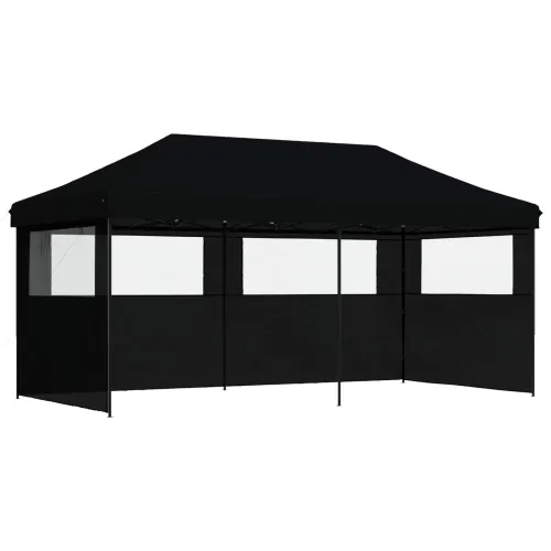 Šator za svadbe - šator za zabave 292 x 580 x 315 cm Crna Oxford tkanina - Crna s dvije bočne zidove Da Cijena