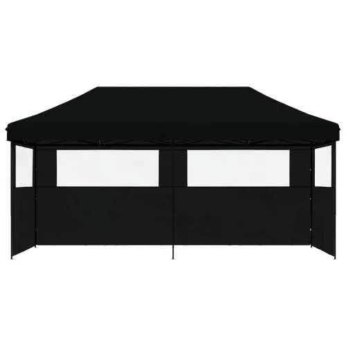 Šator za svadbe - šator za zabave 292 x 580 x 315 cm Crna Oxford tkanina - Crna s dvije bočne zidove Da Cijena