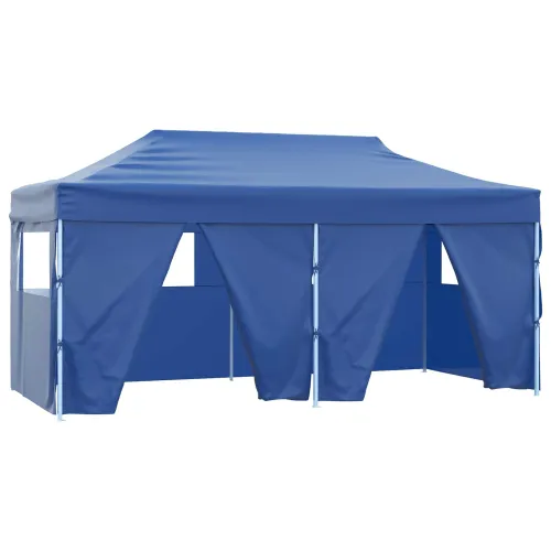 Šator za svadbe - šator za zabave 291 x 580 x 315 cm Plava Oxford tkanina - Plava s 4 bočna zida Da Cijena