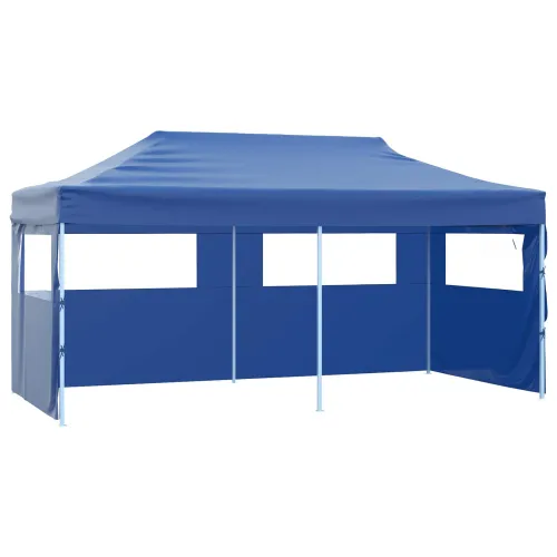 Šator za svadbe - šator za zabave 291 x 580 x 315 cm Plava Oxford tkanina - Plava s 4 bočna zida Da Cijena