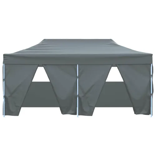 Šator za svadbe - šator za zabave 291 x 580 x 315 cm Antracit Oxford tkanina - Antracit s 4 bočna zida Da Cijena