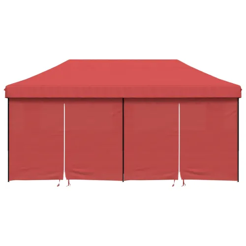Šator za svadbe - šator za zabave 292 x 580 x 315 cm Tamno crvena Oxford tkanina - Tamno crvena s 4 bočna zida Da Cijena