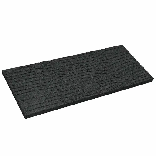 Kamen za hodanje 6 kom. Crna 60,5 x 25 x 2 cm Guma - Crna Cijena