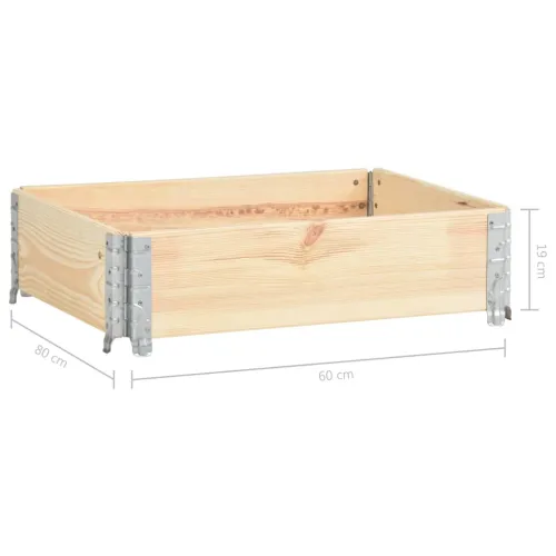 Okvir za palete 60 x 80 cm od masivne borovine - Smeđa 60 x 80 cm 1 Cijena
