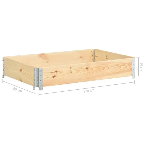 Okvir za palete 80 x 120 cm od masivne borovine - Smeđa 80 x 120 cm 1 Cijena