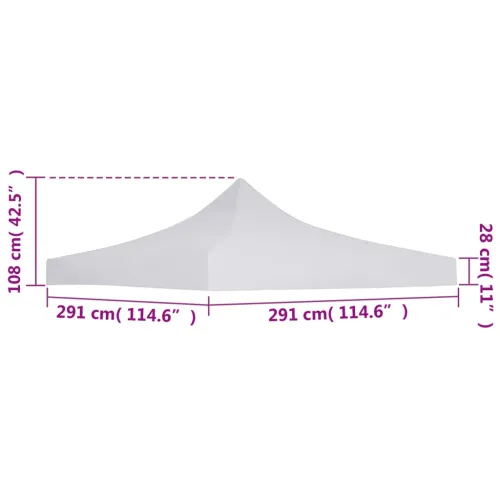 Krov za šator za svadbe - šator za zabave 3 x 3 m bijeli - Bijela 3 x 3 m 1 Cijena