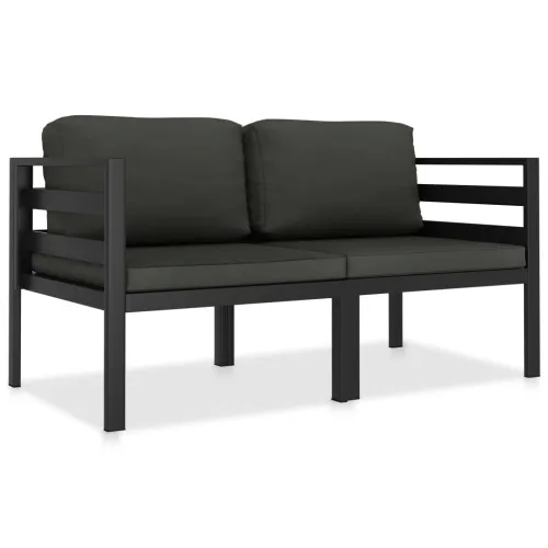 Vrtna garnitura - 2-dijelni set vrtnih sofa s jastucima aluminijski antracit - Kutna sofa (2 kom) 1 Cijena