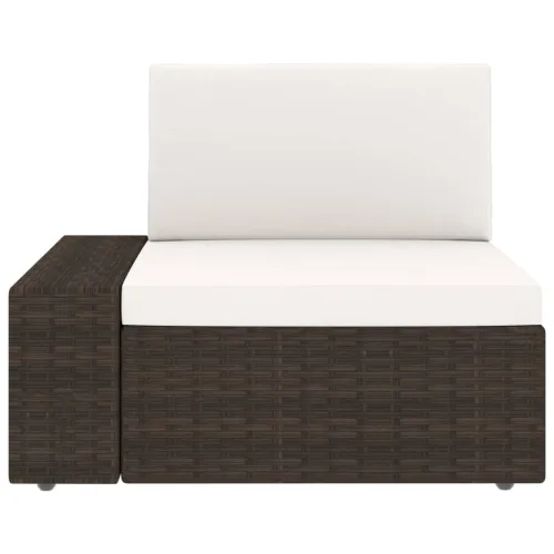 Modularni dvosjed od poliratana smeđi - Smeđa 1 Kutna sofa (lijevi naslon za ruku) + kutna sofa (desni naslon za ruku) Cijena