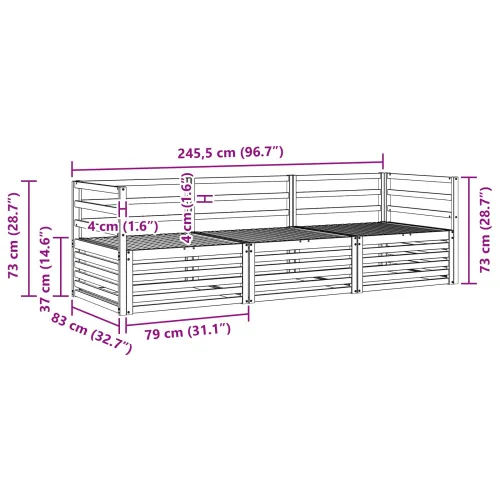 Set vanjskih sofa 3 kom. Prirodna Čvrsto drvo akacije - Prirodna vodoravne letvice Cijena