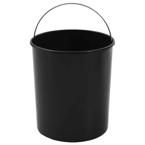 Ugradbena kuhinjska kanta za smeće od nehrđajućeg čelika 12 L - Crna i srebrna 27 x 31 cm Cijena