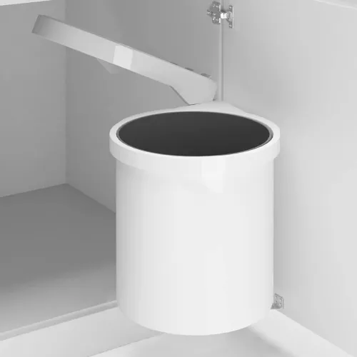Ugradbena kuhinjska kanta za smeće plastična 8 L - Bijela 27 x 29 cm Cijena