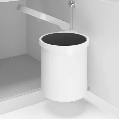 Ugradbena kuhinjska kanta za smeće plastična 12 L - Bijela 27 x 31 cm Cijena