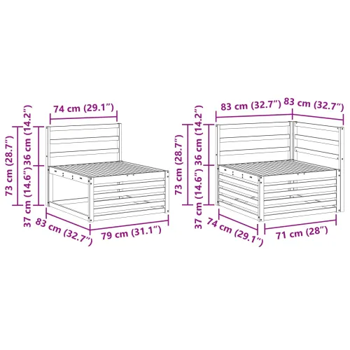Set vanjskih sofa 8 kom. Prirodna Čvrsto drvo akacije - Prirodna Vučna šina Cijena