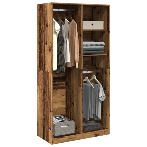 Ormar boja staro drvo 100 x 50 x 200 cm od konstruiranog drva - Staro drvo 100 x 50 x 200 cm 1 1 Cijena