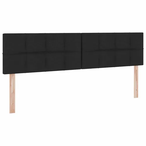 LED krevet za pohranu s madracem Crna 160 x 200 cm Tkanina - Crna 160 x 200 cm Blok sa kvadratićima Cijena