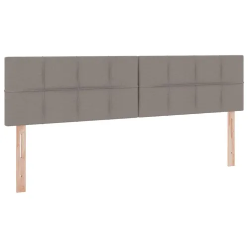 LED krevet za pohranu s madracem Sivosmeđa 160 x 200 cm Tkanina - Sivosmeđa 160 x 200 cm Blok sa kvadratićima Cijena