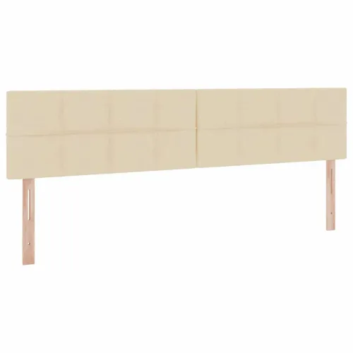 LED krevet za pohranu s madracem Krema 200 x 200 cm Tkanina - Krem 200 x 200 cm Blok sa kvadratićima Cijena