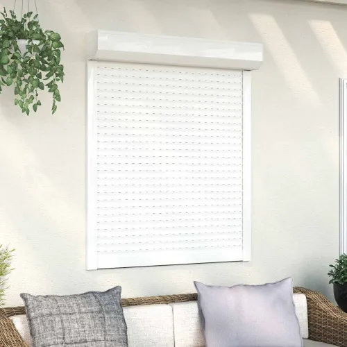 Roletna Bijeli 100 x 130 cm Aluminij i poliuretan - Bijeli 100 x 130 cm Cijena