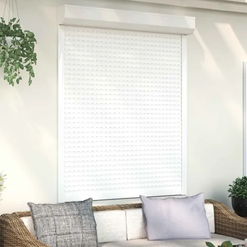 Roletna Bijeli 120 x 150 cm Aluminij i poliuretan - Bijeli 120 x 150 cm Cijena