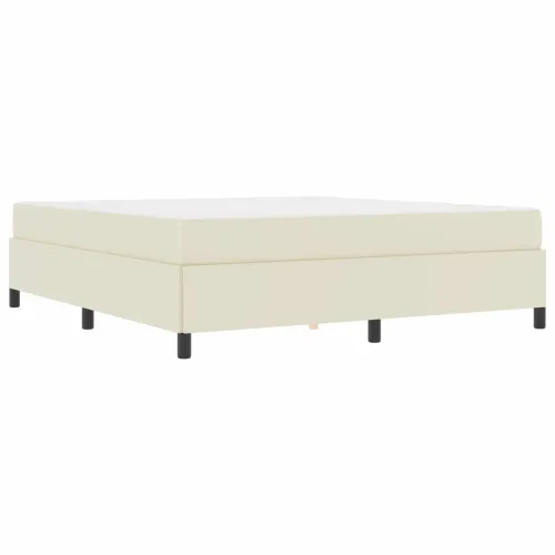 Okvir za krevet s madracem Krema 180 x 200 cm tkanina - Krema 180 x 200 cm Cijena