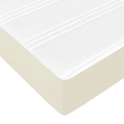 Okvir za krevet s madracem Krema 180 x 200 cm tkanina - Krema 180 x 200 cm Cijena