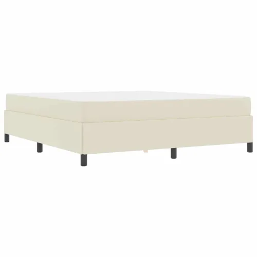 Okvir za krevet s madracem Krema 180 x 200 cm tkanina - Krema 180 x 200 cm Cijena