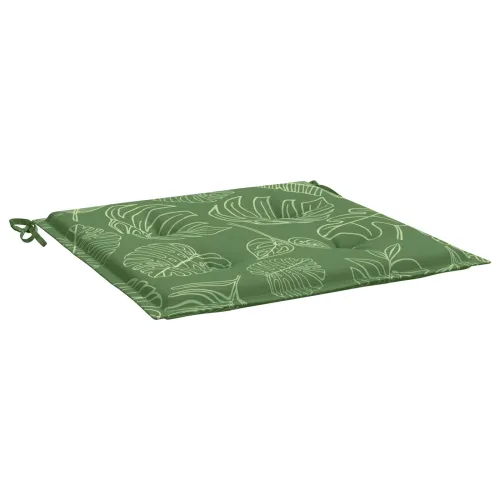 Jastučići za stolice 4 kom. Oxford tkanina Zelena i bijela - Dezen s listom 50 x 50 x 3 cm 4 Cijena