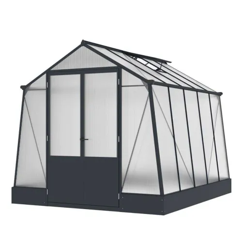 Westmann Aurora 810 | Staklenik s temeljima | Antracit | 2,5 x 3 m - BRANDED IN GERMANY Cijena