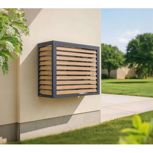 Westman maska za vanjsku jedinicu klime Boxa S | 56x100x92 | Drveni izgled - BRANDED IN GERMANY Cijena