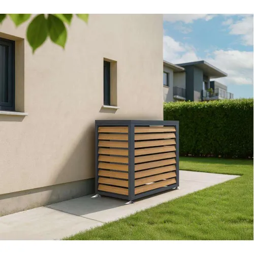 Westman maska za vanjsku jedinicu klime Boxa S | 56x100x92 | Drveni izgled - BRANDED IN GERMANY Cijena