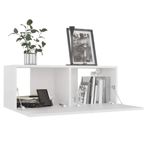 TV ormarić bijeli 80 x 30 x 30 cm od konstruiranog drva - Bijela 80 cm 1 Cijena
