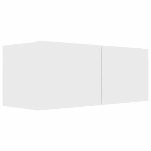 TV ormarić bijeli 80 x 30 x 30 cm od konstruiranog drva - Bijela 80 cm 1 Cijena